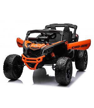 Buggy 24V CAN-AM 1 plaza, naranja, 4 MOTORES 200W, asiento cuero, ruedas goma, Mp4, RC. FULL OPTION - INDA38-LI-CA0